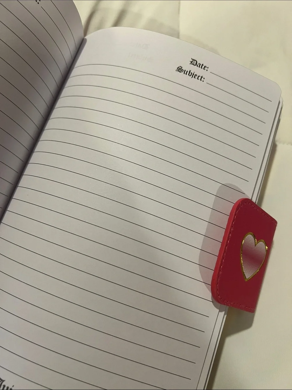 Juicy Couture Pink Heart Journal with Matching Pink Heart Pen